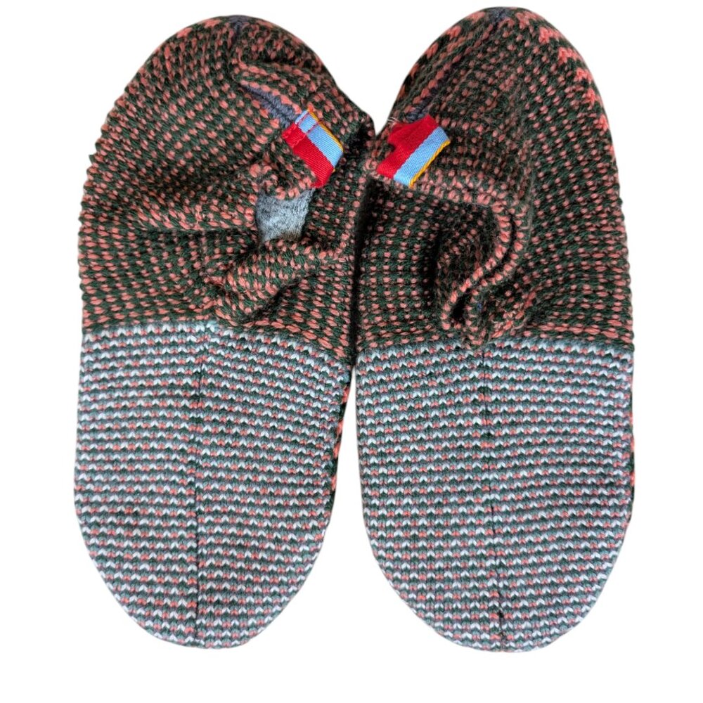 Bombas Gripper Slipper Lined Womens Size M, Orange Blue Black US W 9-11.5 Unisex